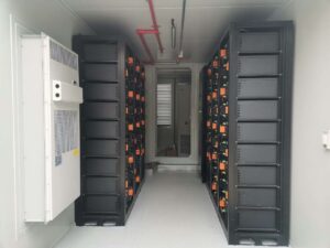 Example of container interior (the battery in the photo is lithium)