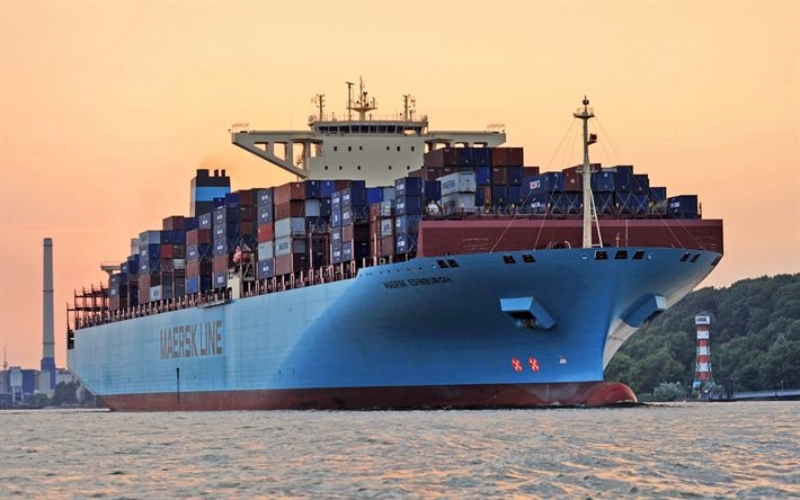 ダウンロード画像 Maerskエディンバラ, コンテナ船, 海上貨物, 大型船舶, 容器, Maersk, 配信概念, Maersk線, 交通の概念 フリー_ のピクチャを無料デスクトップの壁紙